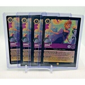 Disney Lorcana - 4X PLAYSET - Anna Soothing Sister - Winterspell - LEGENDARY! 🔥